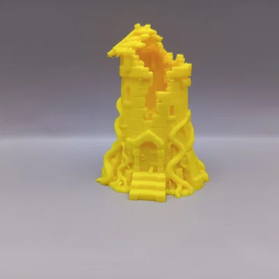 Mô hình tòa tháp đổ nát (Ruined Tower Miniature)