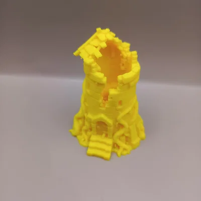 Mô hình tòa tháp đổ nát (Ruined Tower Miniature)