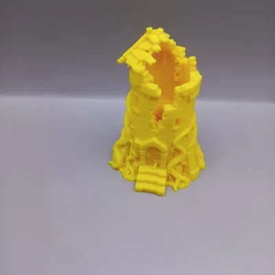 Mô hình tòa tháp đổ nát (Ruined Tower Miniature)
