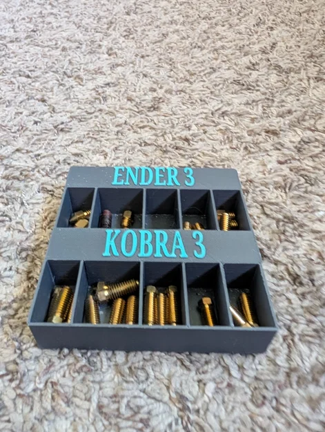 Khay đựng đầu in 3D (Nozzle Holder) cho Ender 3 và Kobra 3 - Image 1