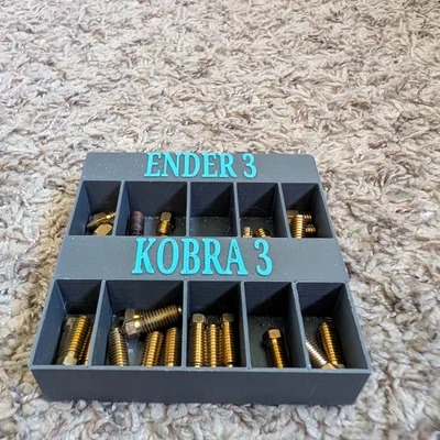 Khay đựng đầu in 3D (Nozzle Holder) cho Ender 3 và Kobra 3