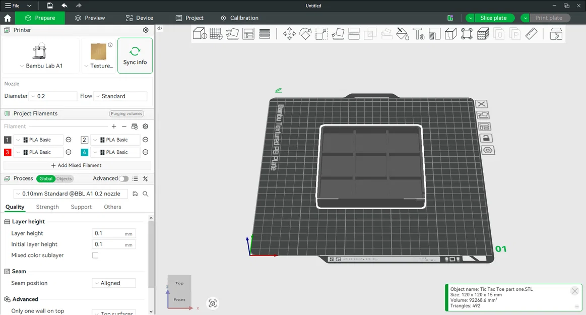 Bộ cờ Tic Tac Toe in 3D - Image 5