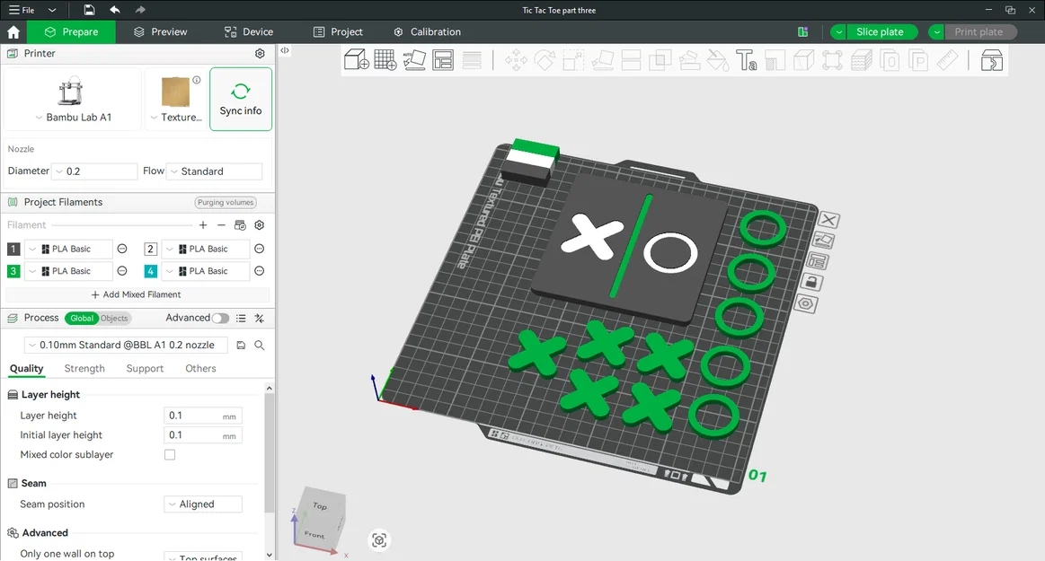 Bộ cờ Tic Tac Toe in 3D - Image 6