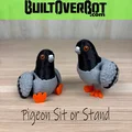 Mô hình chim bồ câu 3D linh hoạt (Pigeon Sit or Stand) đáng yêu - Thumbnail 1