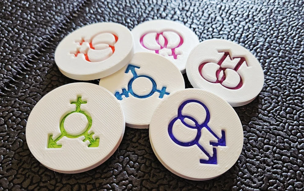 Pride Tokens - Bộ huy hiệu 3D biểu tượng niềm tự hào LGBTQ+ - Image 1