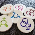 Pride Tokens - Bộ huy hiệu 3D biểu tượng niềm tự hào LGBTQ+ - Thumbnail 1