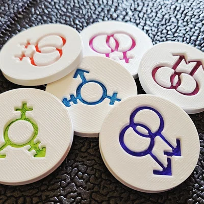 Pride Tokens - Bộ huy hiệu 3D biểu tượng niềm tự hào LGBTQ+