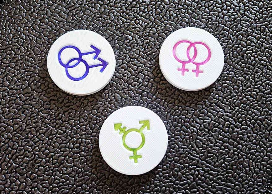 Pride Tokens - Bộ huy hiệu 3D biểu tượng niềm tự hào LGBTQ+ - Image 2