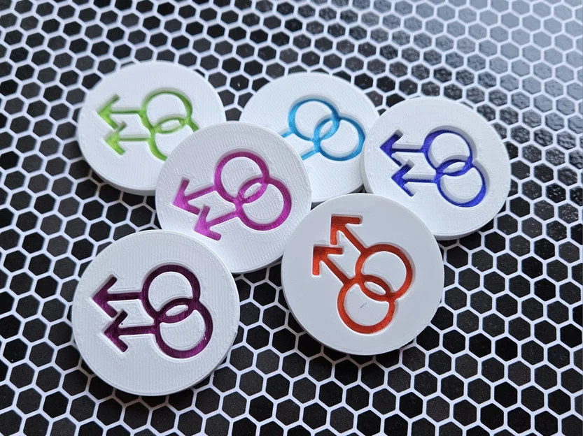Pride Tokens - Bộ huy hiệu 3D biểu tượng niềm tự hào LGBTQ+ - Image 5