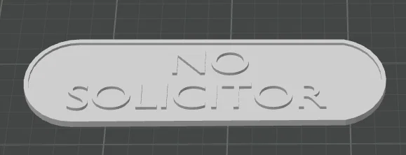 Bảng thông báo No Solicitors in 3D tiện lợi cho cửa nhà - Image 2