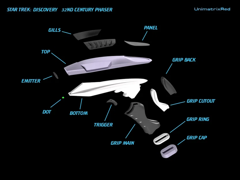 Mô hình súng phaser Star Trek: Discovery S3 - Image 2