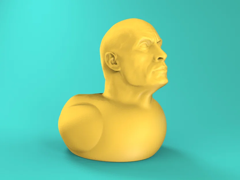 Mô hình Dwayne The Duck Johnson - Đồ trang trí in 3D độc đáo - Image 3