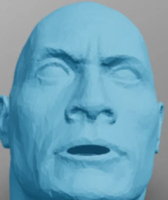 Mô hình đầu The Rock lấy kem đánh răng - Phụ kiện in 3D cực hài hước - Image 1
