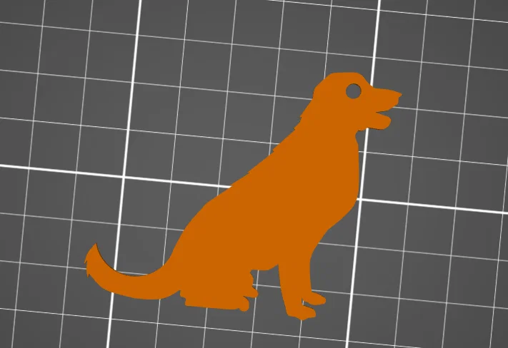 Mô hình chú chó 2D (Dog - 2D Plate) in 3D trang trí đẹp mắt - Image 1