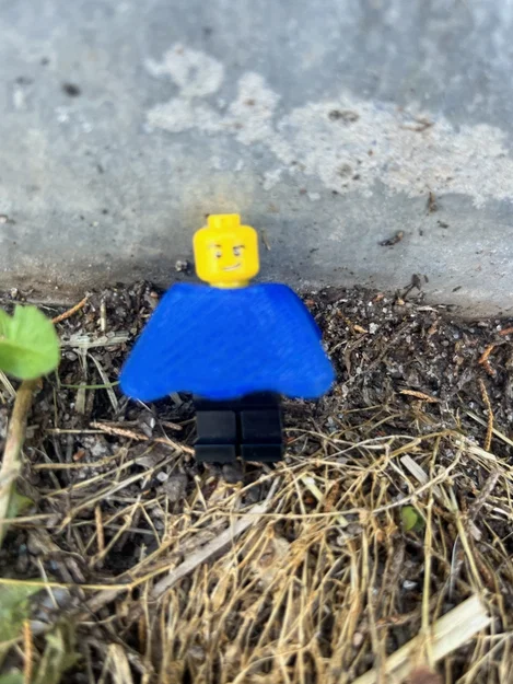 Áo choàng Poncho cho nhân vật Lego Mini Figure (File in 3D) - Image 1