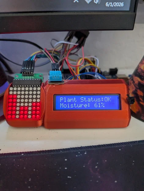 Khung giữ màn hình LCD và LED matrix 8x8 - Image 1