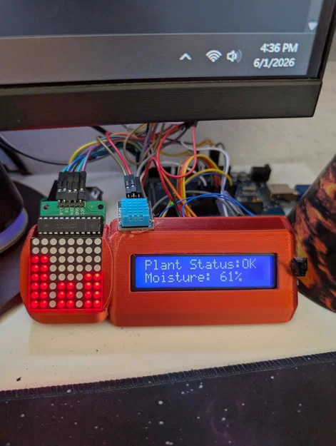 Khung giữ màn hình LCD và LED matrix 8x8 - Image 2