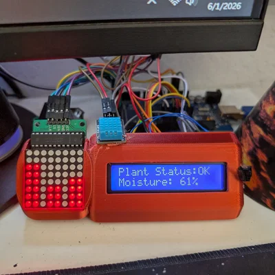 Khung giữ màn hình LCD và LED matrix 8x8