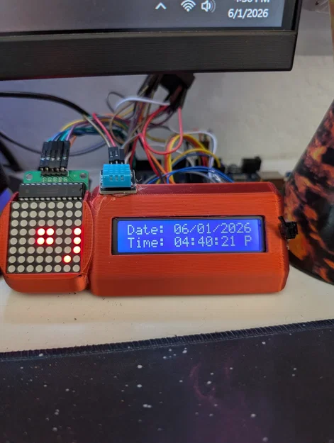 Khung giữ màn hình LCD và LED matrix 8x8 - Image 3