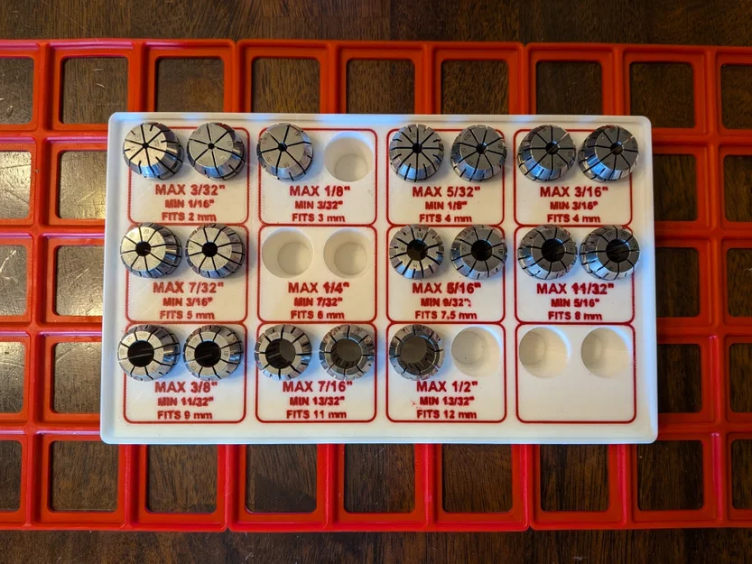 Khay Đựng Collet ER20 – Tương Thích Với Gridfinity - Image 1