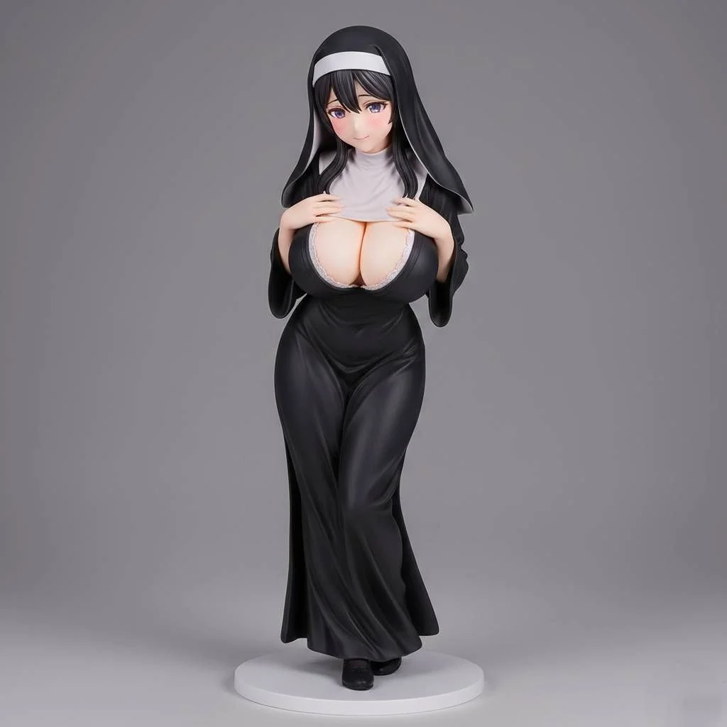 Mô hình nhân vật nữ tu Monja quyến rũ cho máy in 3D 1