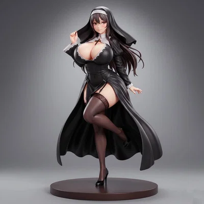 Mô hình Monja phong cách nữ tu quyến rũ - File in 3D chất lượng cao