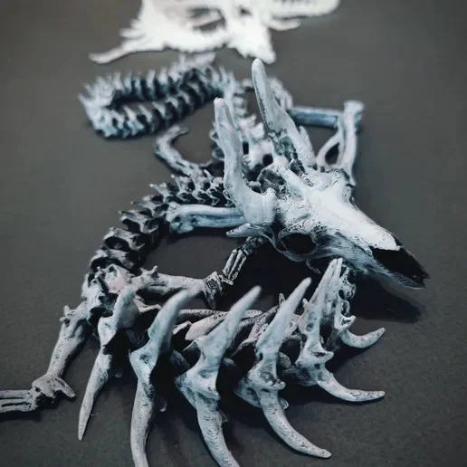 Mô hình rồng xương khớp nối in 3D (Articulated Skeleton Dragon) - Image 1