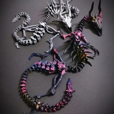Mô hình rồng xương khớp nối in 3D (Articulated Skeleton Dragon)