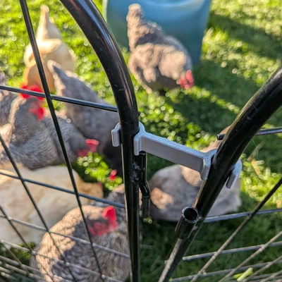 Chốt cửa hàng rào trang trí cho gà hoặc thú nhỏ (Ống 10.3mm)