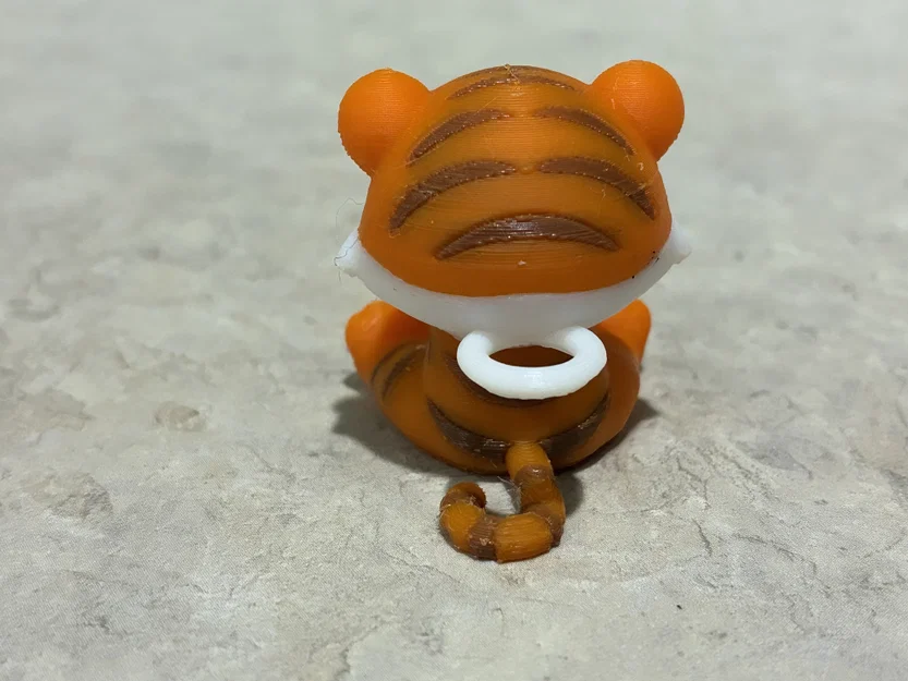 Móc khóa Tiger Cub Tony 3D in dễ thương và cá tính - Image 1