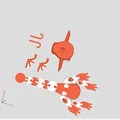 Mô hình in 3D rồng kẹo giáng sinh (Christmas Candy Dragon) dễ thương - Thumbnail 2