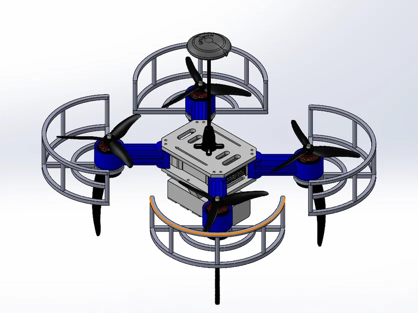 Khung Quadcopter 5 inch in 3D - Tự hành và tùy biến - Image 4