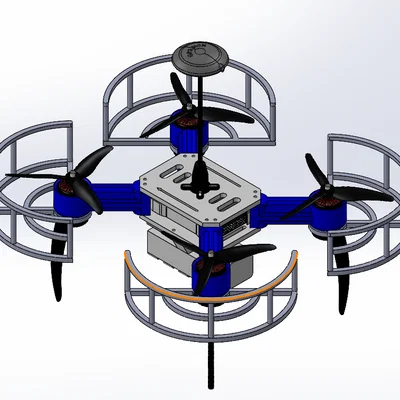 Khung Quadcopter 5 inch in 3D - Tự hành và tùy biến