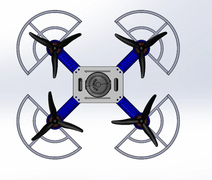 Khung Quadcopter 5 inch in 3D - Tự hành và tùy biến - Image 5
