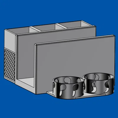 Khay đựng dụng cụ ăn uống 3 trong 1 tiện lợi cho bàn ăn