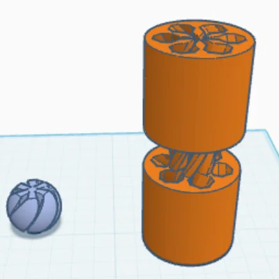 Mô hình đồ chơi Fidget dạng ống và bi xoắn ốc in 3D