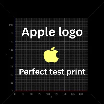 Mô hình logo Apple - File in 3D thử nghiệm chất lượng