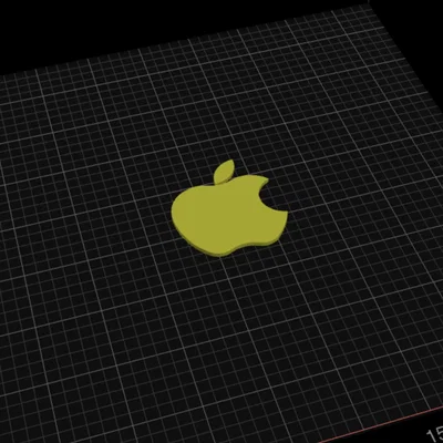 Mô hình logo Apple - File in 3D thử nghiệm chất lượng