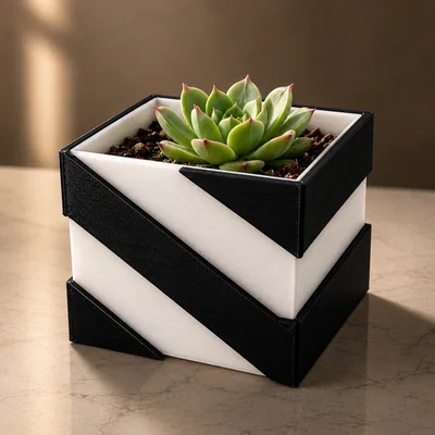 Chậu cây hiện đại Modern Planter: Thiết kế tối giản cho ngôi nhà