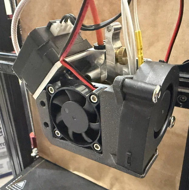 Fan Shroud cho Ender 3 / CR-10 Microswiss NG với ngàm gắn BLTouch và quạt 5015 - Image 2