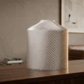 Bình hoa Hình trụ Sọc khía Màu bạc Hiện đại - Thumbnail 1