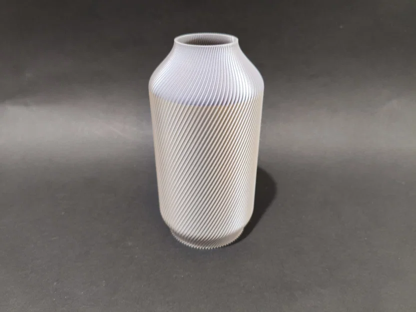 Bình hoa trang trí Elegant Silver Tall Spiral dáng xoắn sang trọng - Image 2
