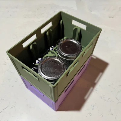 Thùng Đựng Hũ Thủy Tinh (Half Pint Regular Mouth) Kiểu Beer Crate 2x3