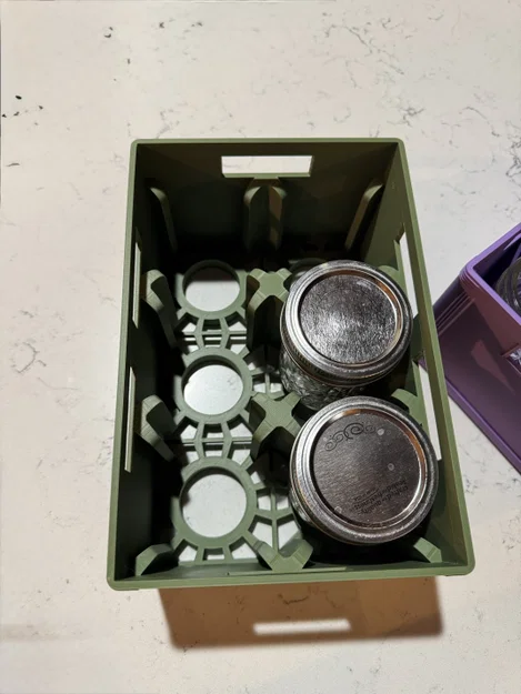 Thùng Đựng Hũ Thủy Tinh (Half Pint Regular Mouth) Kiểu Beer Crate 2x3 - Image 2