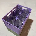 Thùng Đựng Hũ Thủy Tinh (Half Pint Regular Mouth) Kiểu Beer Crate 2x3 - Thumbnail 3