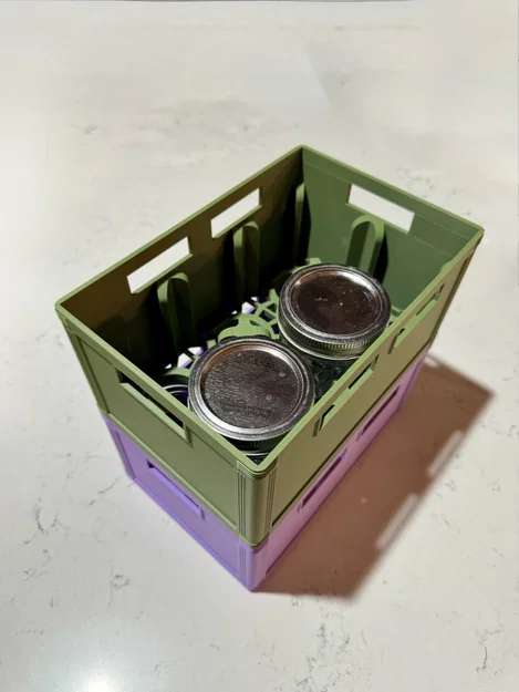 Thùng Đựng Hũ Thủy Tinh (Half Pint Regular Mouth) Kiểu Beer Crate 2x3 - Image 4