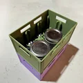 Thùng Đựng Hũ Thủy Tinh (Half Pint Regular Mouth) Kiểu Beer Crate 2x3 - Thumbnail 4