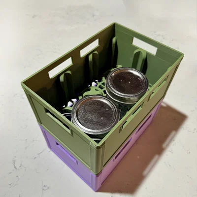Thùng Đựng Hũ Thủy Tinh (Half Pint Regular Mouth) Kiểu Beer Crate 2x3