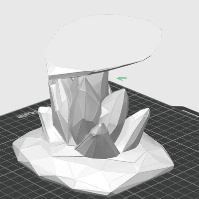 Đế Trưng Bày Giày Crystal – Bệ Đỡ Hình Học Đa Giác (Low Poly)