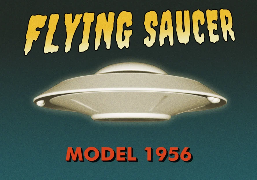 Mô hình Đĩa bay UFO cổ điển (Fidget toy / Vật trang trí) - Image 1